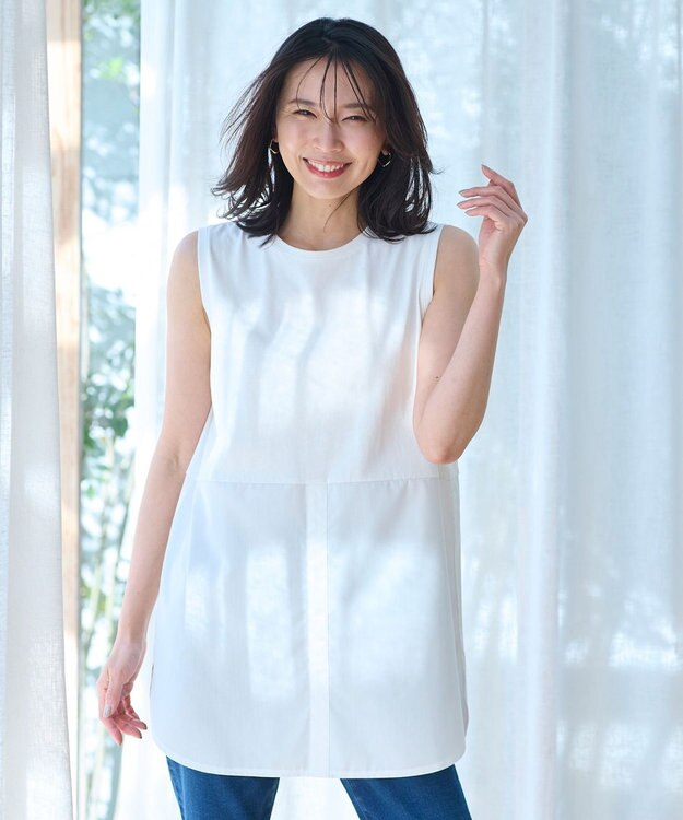 ANY 【洗濯機可能】レイヤードインナータンクトップ オフ