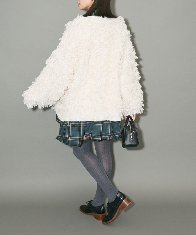 Green Parks ボウタイリボン付裾バルーンシャツワンピース Green