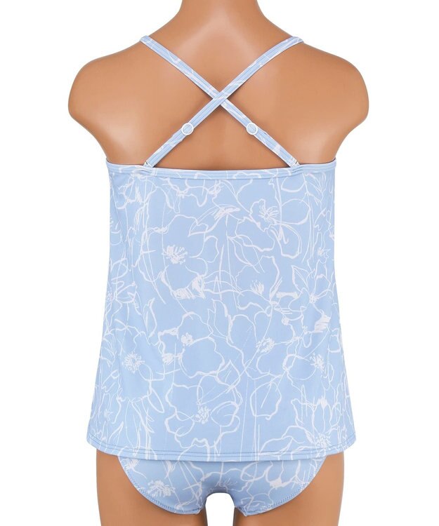 San-ai Resort（三愛水着楽園） タンキニ３点セット　9M・11L　【San-ai Resort（サンアイリゾート）】 ブルー