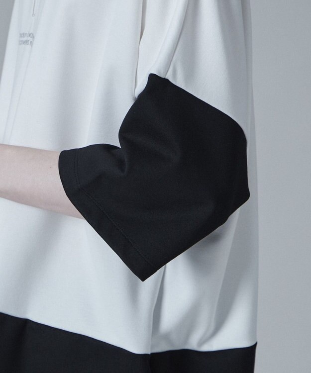 WEGO ドルマンポンチハーフジップT（S） ブラック