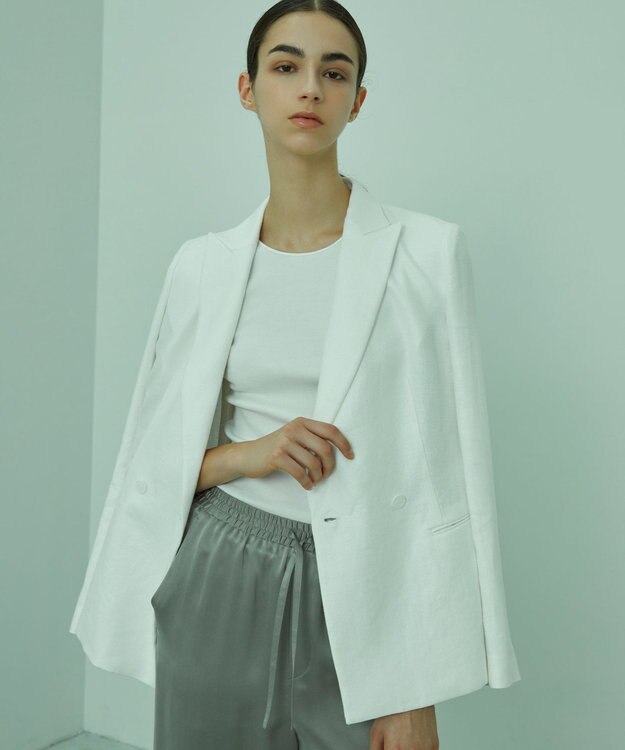 BEIGE， BURDOCK / ダブルジャケット White