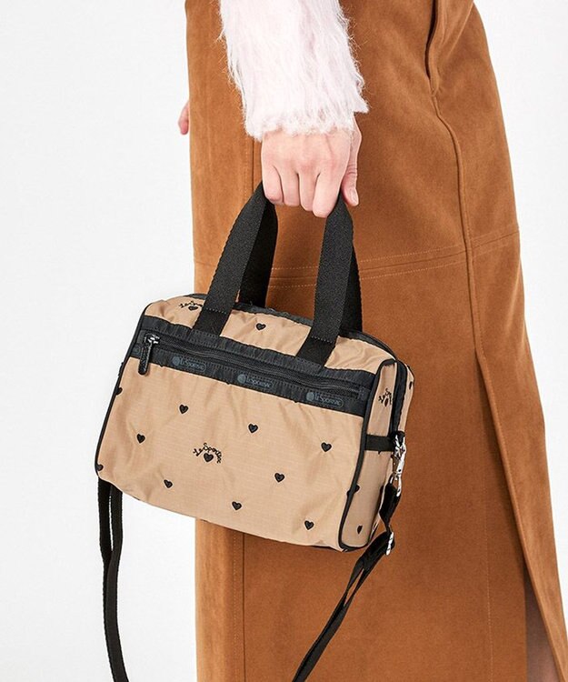 EVERYDAY SM SATCHEL/モカブラックハートエンブロイダリー EVERYDAY SM SATCHEL/モカブラックハートエンブロイダリー