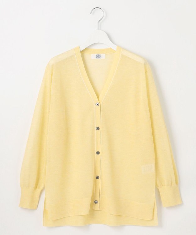 J.PRESS LADIES 【WEB限定カラーあり・洗える】Vis/Peスパーク ニット カーディガン イエロー系