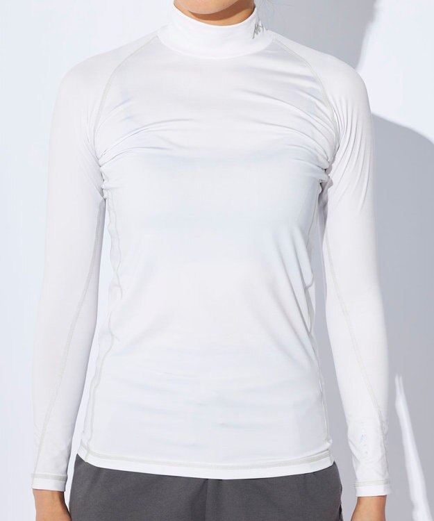 OP／FILA 【Kappa】ハイネックフィットトップス｜コンプレッションウェア ホワイト