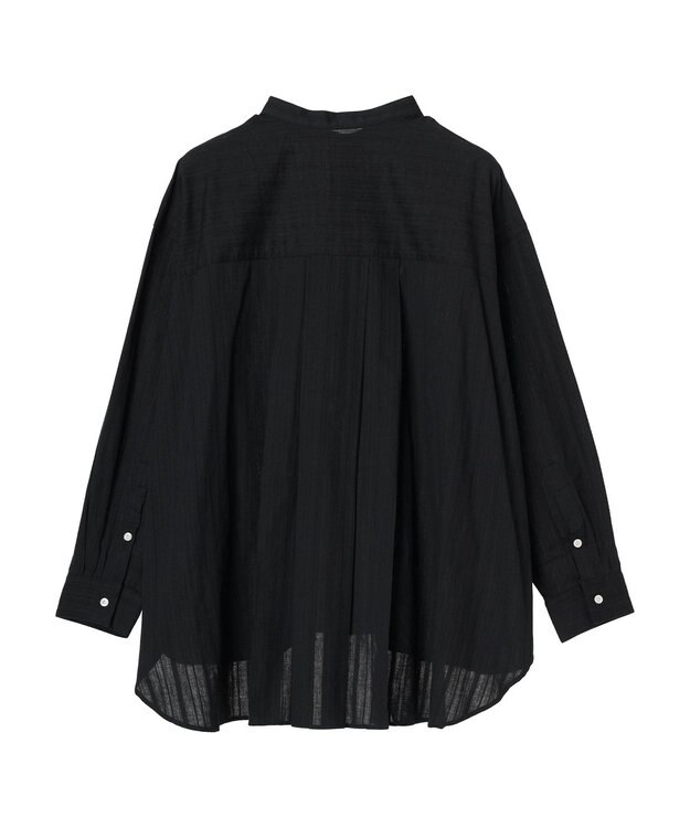 Green Parks カラミバンドカラーシャツ Black