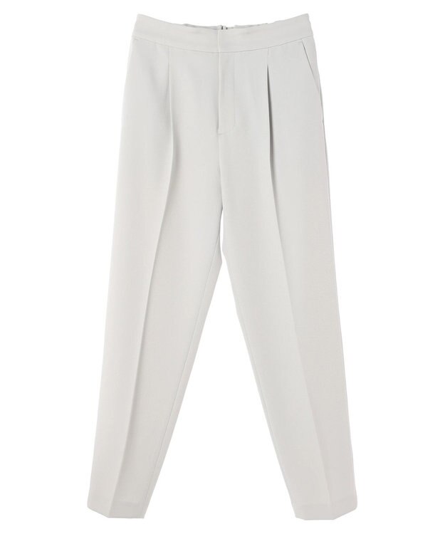 Green Parks ｅｆ－ｄｅ　タックテーパードパンツ Gray Beige