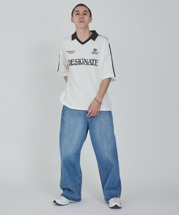 WEGO グラフィックドロストゲームシャツ（S） ホワイト