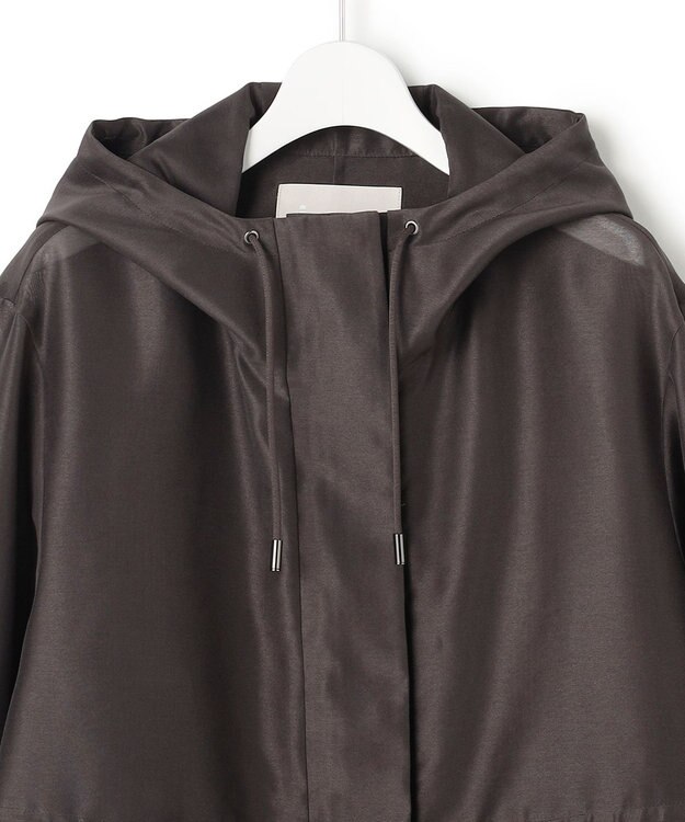 ICB L テントライン フーデットコート チャコール［シアー］