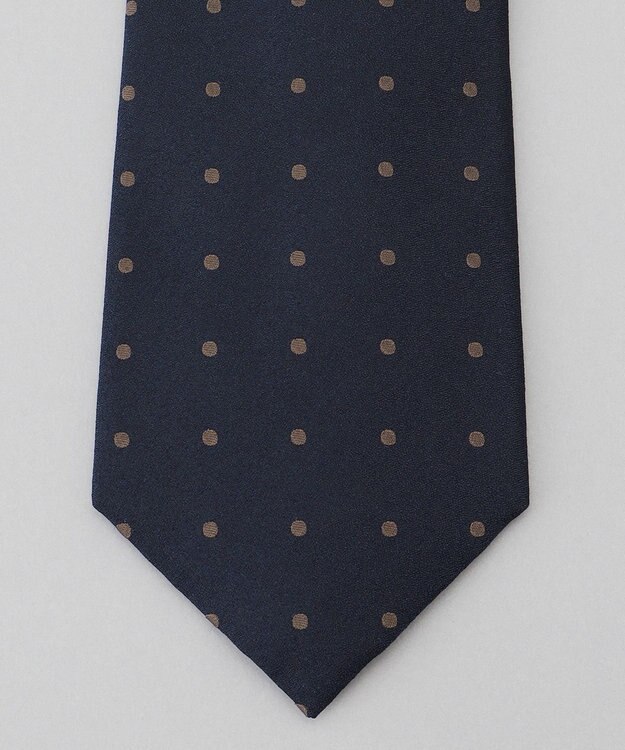 GOTAIRIKU GOTAIRIKU別注【日本製】シルク ネクタイ_ドット柄 ネイビー系8