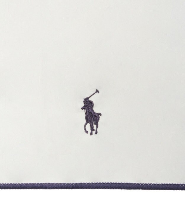 MOONBAT POLO RALPH LAUREN（ポロ ラルフローレン）晴雨兼用日傘 バイカラー 遮光率100% 遮熱 UV オフホワイト