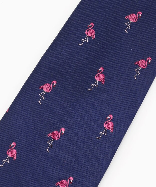 J.PRESS MEN 【JOKE TIE COLLECTION】フラミンゴ ネクタイ ブルー系8