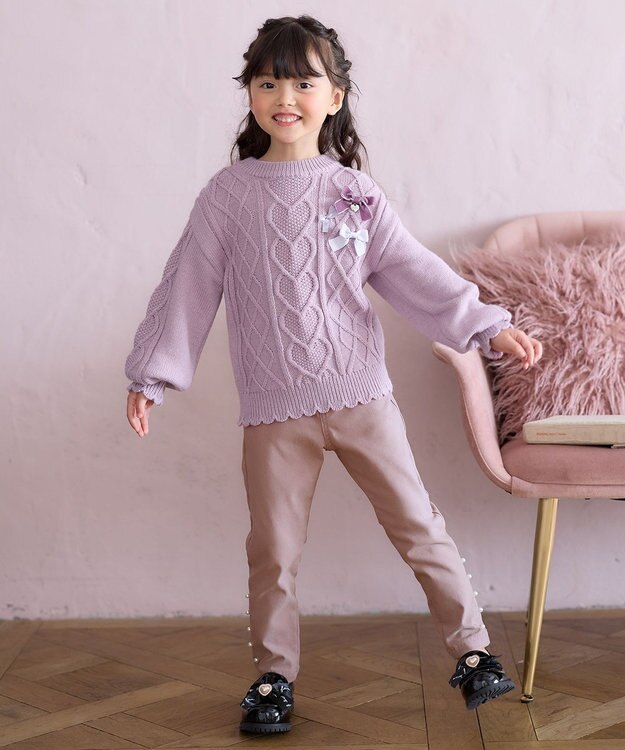 ANY KIDS 7days ドリームストレッチ 裏起毛 パンツ ココア