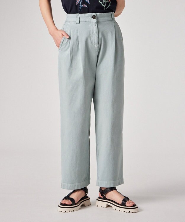 Paul Smith 2タック コットンパンツ ライトブルー