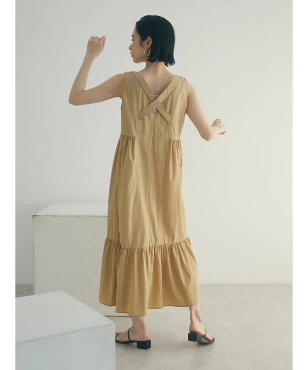 Green Parks armonia.バッククロスワンピース Beige