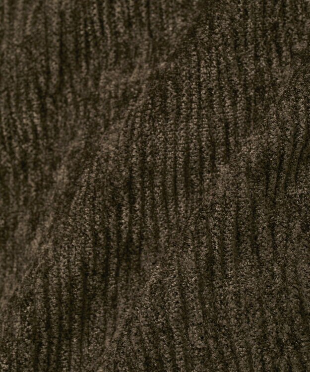 earth music&ecology プリーツベロア風ギャザープルオーバー Brown