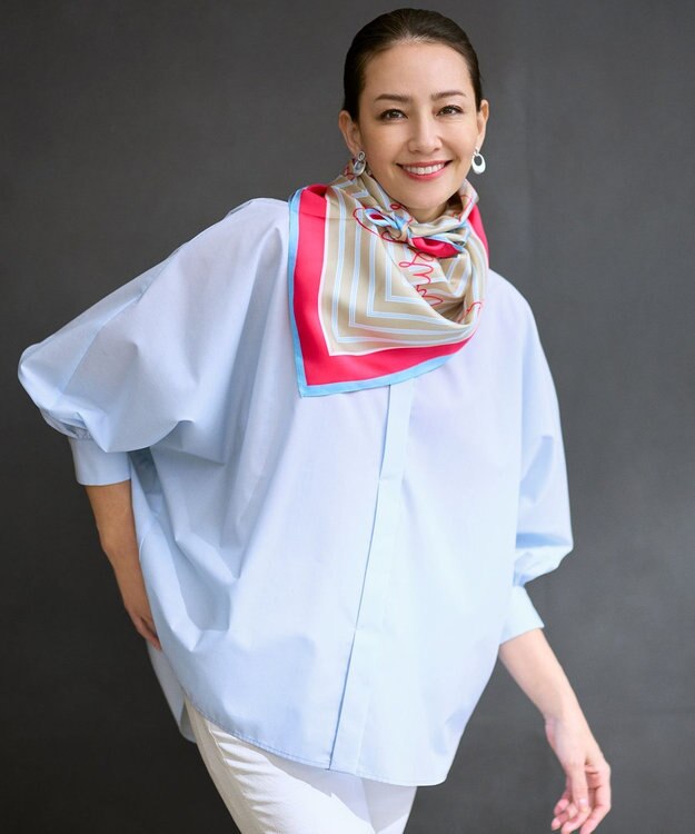 自由区 【カタログ掲載】フォルム シャツ ブルー