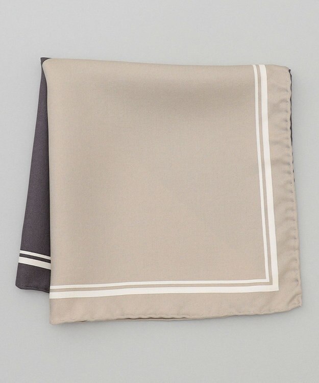 GOTAIRIKU 【日本製】シルク100% ポケットチーフ_25年春夏限定色 グレー系4