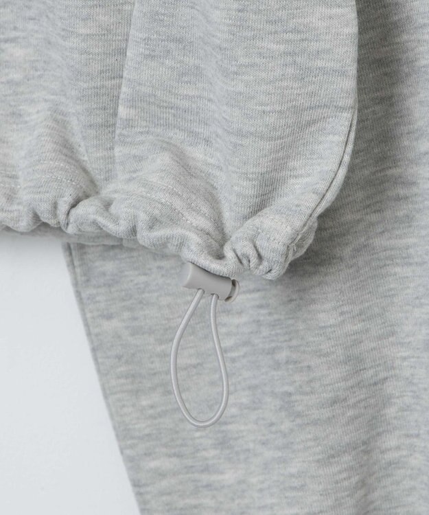 WEGO 【新色追加】ドロストデザインハーフZIPスウェット 杢グレー