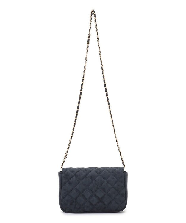 23区 スエード キルティング ショルダーバッグ ダルブルー系