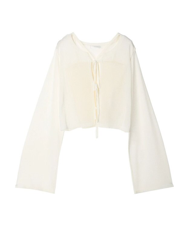 Green Parks ・swing by SET2点ニットカーデ&ニットキャミ Off White