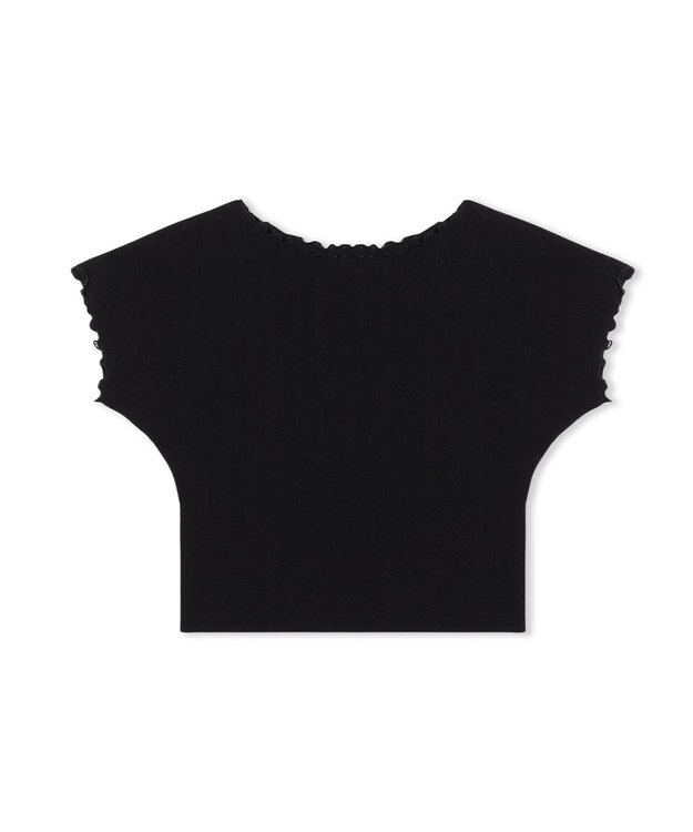 Chacott 【ノーソーイングニット】メロウコンパクトニットTシャツ ブラック