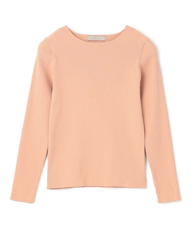 UNFILO コンパクトリブニット アプリコット