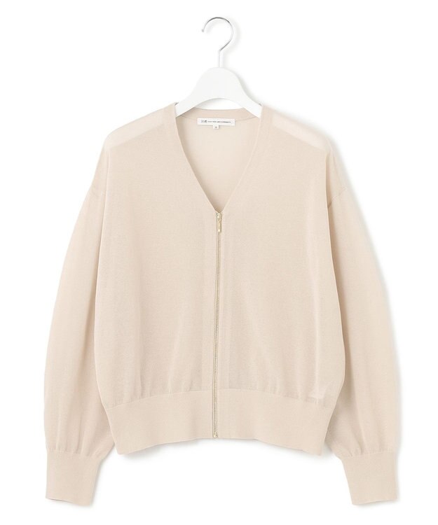 23区 S 【洗える】ライトシアーニット ブルゾン ベージュ系