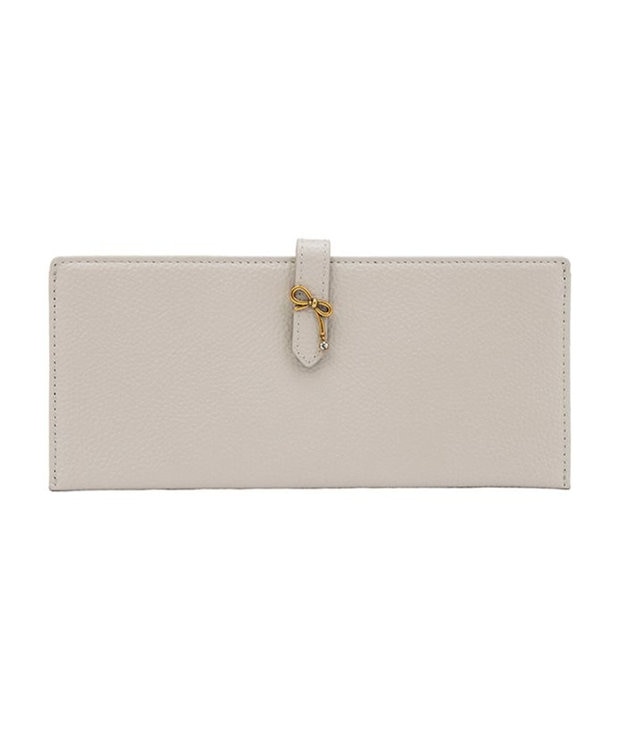 LANVIN en Bleu リュバン 薄マチ長財布 ベージュ