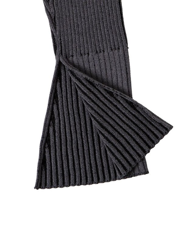 WEGO ダブルジップオフショルニット ブラック