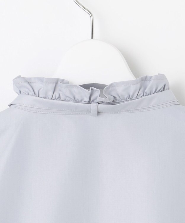 Feroux リボンディテール ブラウス ライトグレー系