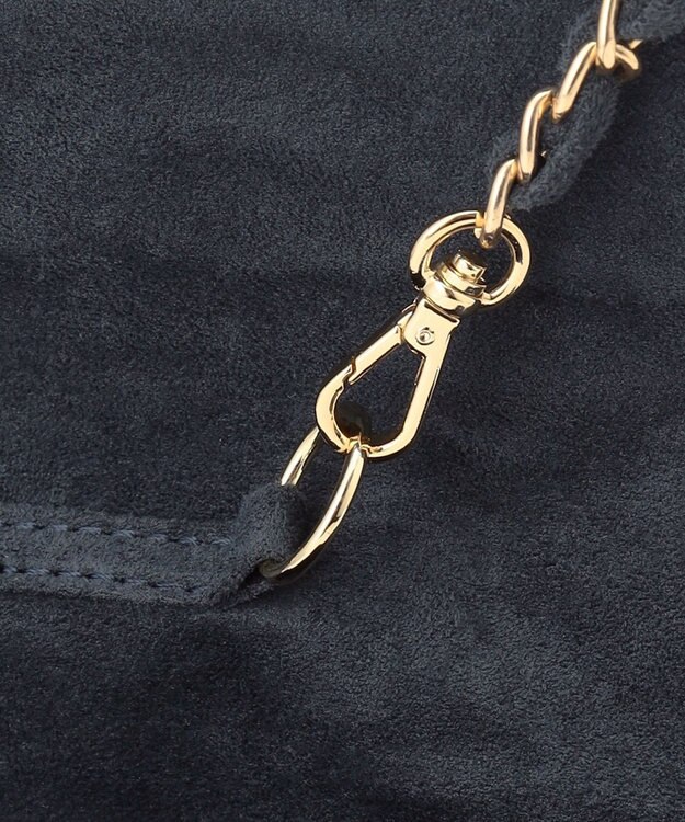 23区 スエード キルティング ショルダーバッグ ダルブルー系