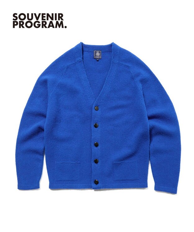 J.PRESS MEN 【J.PRESS ORIGINALS】【UNISEX】Shaggy Saddle Cardigan Sweater ブルー系