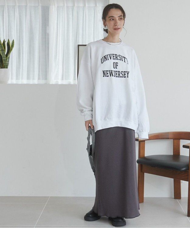 WEGO 【ANGIE VINTAGE】リブマーメイドスカート ブラック中濃色