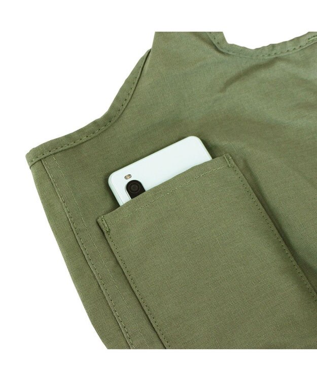 ROOTOTE 2673【ミニサイズ エコバッグ：ネコ柄】/ NA.ルーショッパーミニ.マルシェ-B 02：オリーブ