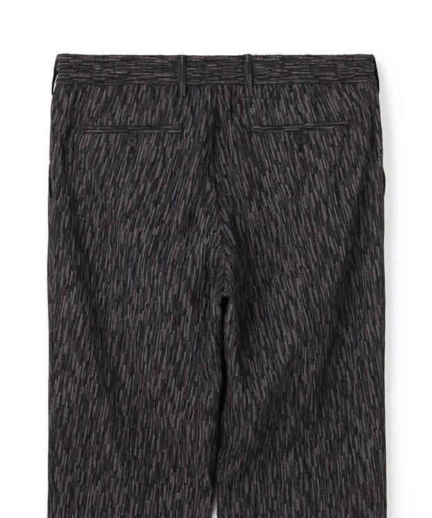 JOSEPH HOMME 【新素材】ブラッシュストロークジャガード　　ドロスト付タック入りテーパードパンツ / PEGG TUCK グレー系