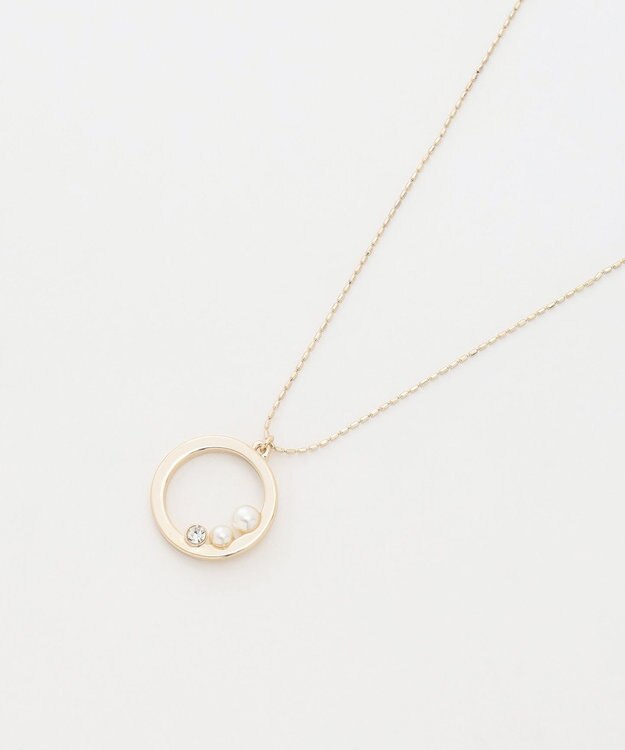 ANY SIS リングジュエル調 ネックレス ライトゴールド