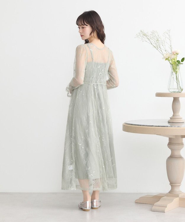 earth music&ecology SET2点レースワンピース＋キャミワンピース ミント