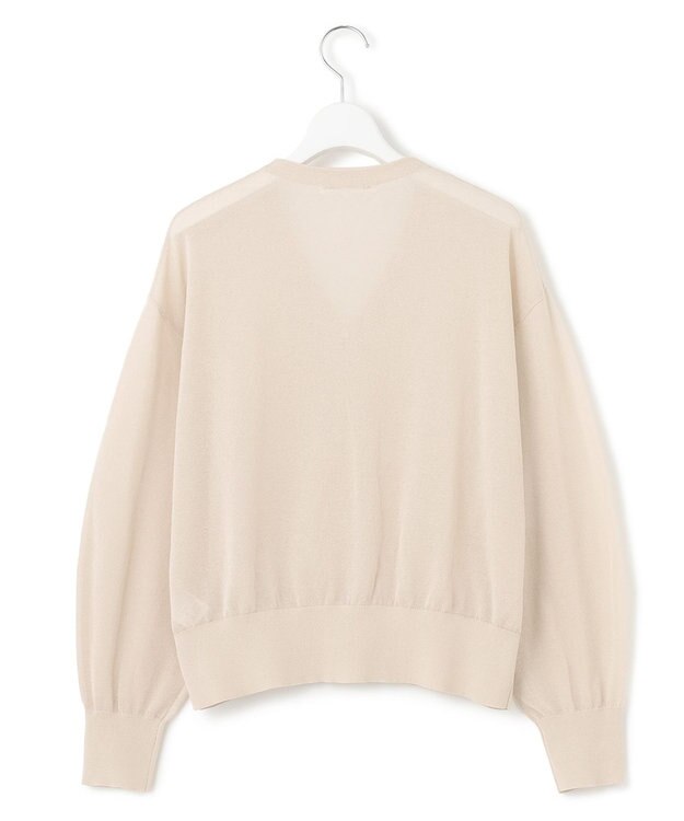 23区 L 【洗える】ライトシアーニット ブルゾン ベージュ系