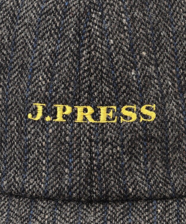 J.PRESS MEN 【J.PRESS ORIGINALS】Lambs Tweed Logo Cap グレー系1