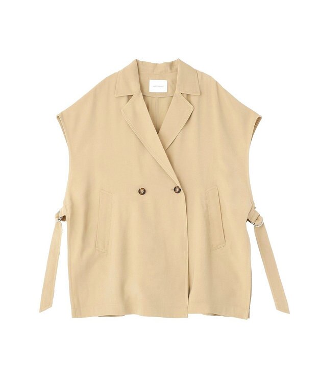 AMERICAN HOLIC 【花粉防止加工】サイドスリットベスト Beige