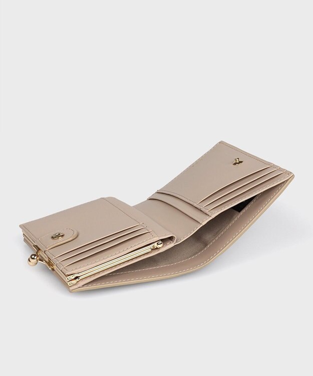 Paul Smith サプルレザー がま口2つ折り財布 カーキ