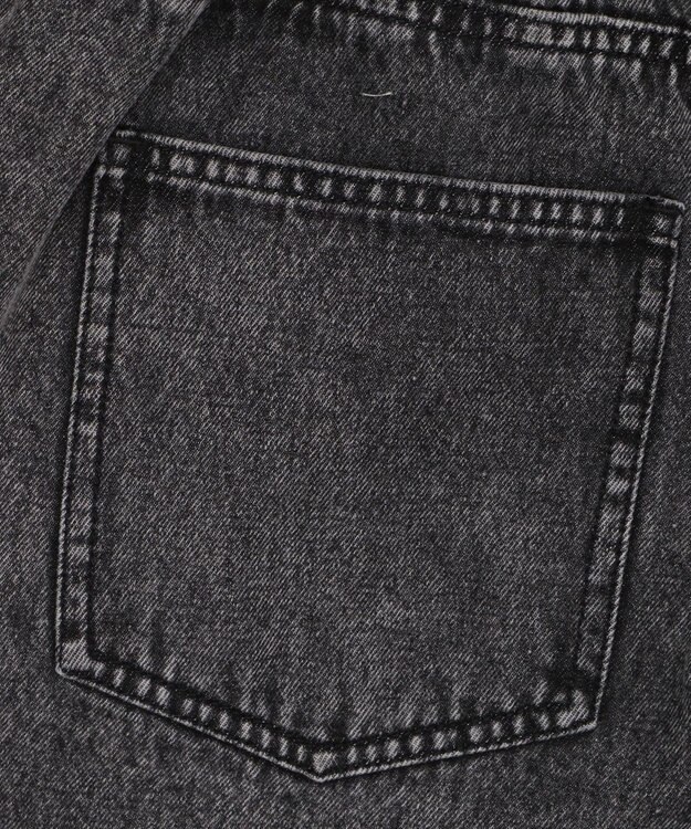 WEGO 【ユニセックス着用ITEM/MLサイズ展開/ウエストゴム】ボクサードッキングデニムショーツ デニムブラック