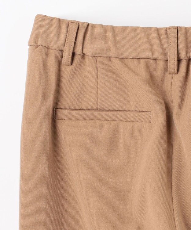 ANY 【洗濯機可/ストレッチ/ウエストゴム/裏起毛】マルチファンクションストレッチテーパードパンツ キャメル