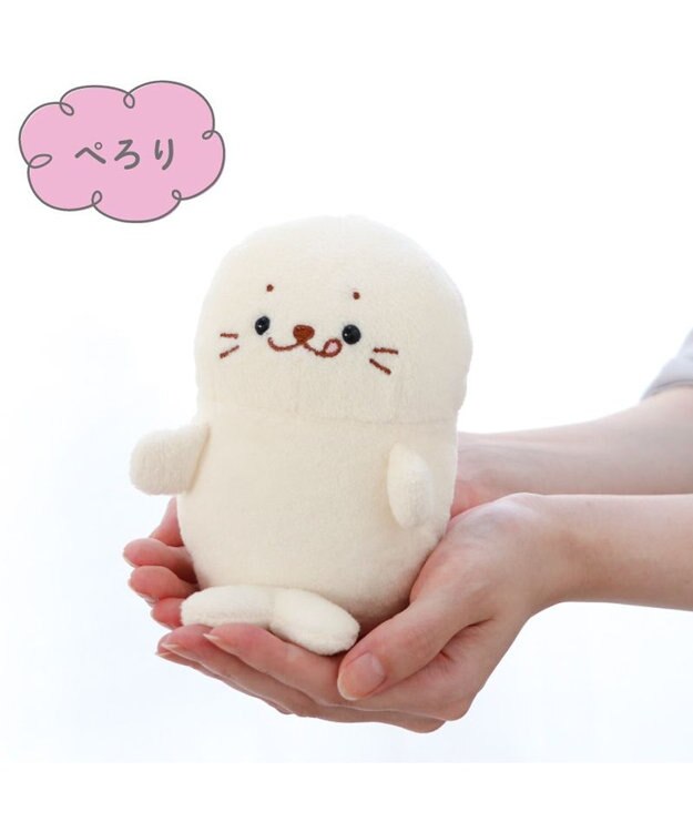 Mother garden しろたん ついてきちゃう ぬいぐるみ キーホルダー 《ぺろりついたん》 ぺろりついたん