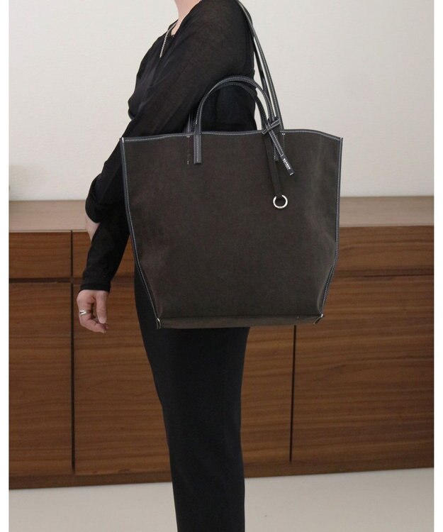 MORROW by thank 【A4サイズ収納可/軽量】VIVIAN LARGE ASスエード　ブラック