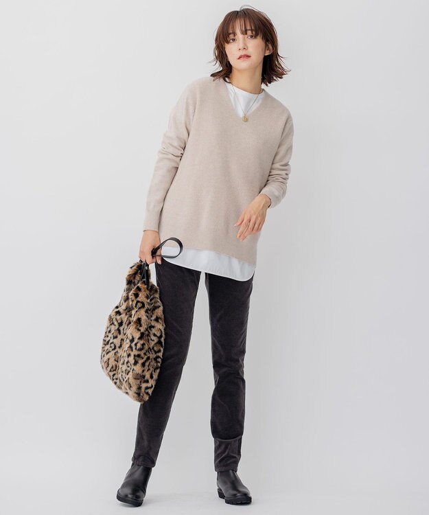 23区 【CLASSY.1月号掲載】レオパード ファー バッグ レオパード