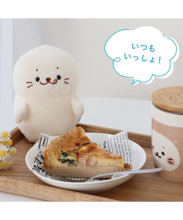 Mother garden しろたん ついてきちゃう ぬいぐるみ キーホルダー 《ぺろりついたん》 ぺろりついたん