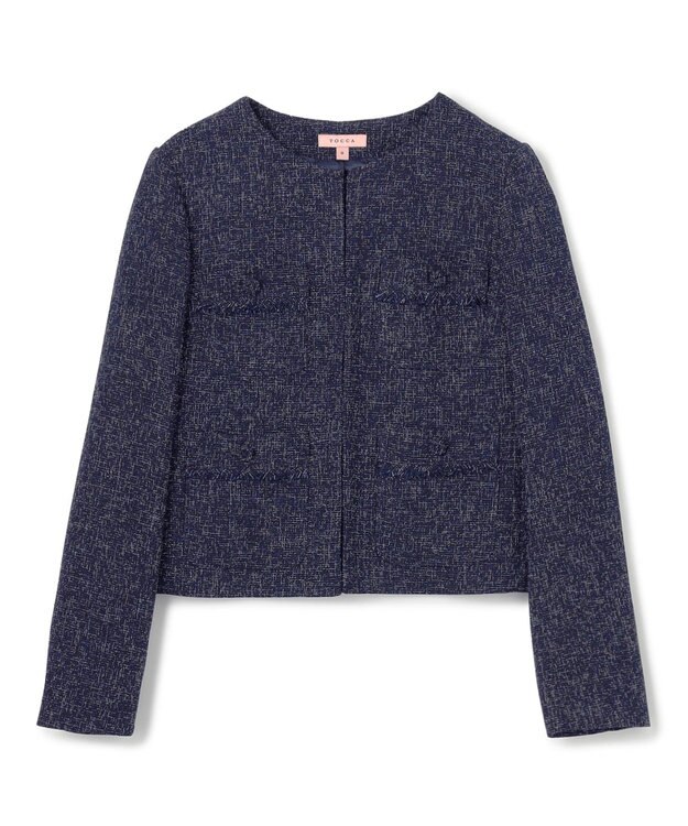 TOCCA 【洗える】MIST TWEED ジャケット ネイビー系5