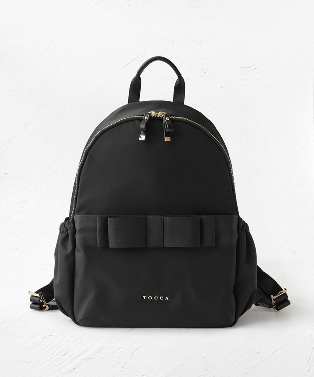 TOCCA 【撥水】RIBBON BRICK BACKPACK バックパック ブラック系