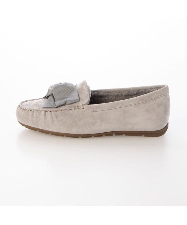 Riz raffinee <Riz raffinee>グログランリボンモカシン キャメルスエード